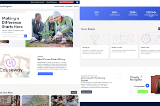 build charity website, donation website, ngo website, non profit wix website
