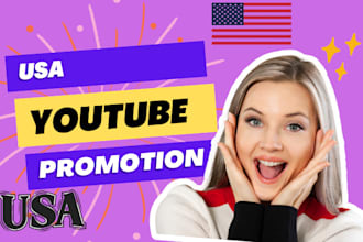 do USA youtube promotion to get more subs and views