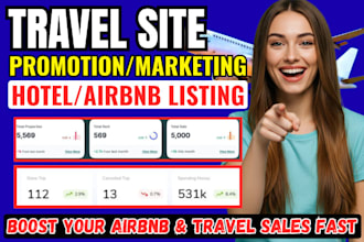 do travel site promotion airbnb listing vrbo real hotel promotion boost booking