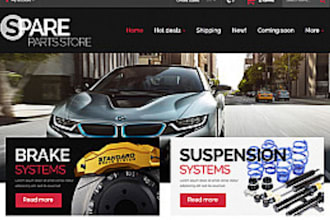 design auto part shopify auto mobile store car accessories car dealer website