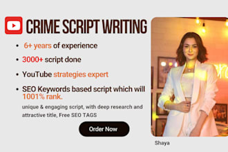 do crime niche youtube scripts writing true crime stories documentaries