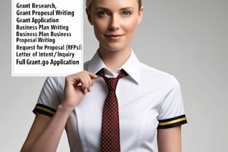 write a professional grant proposal, grant writing, rfp, bid, business plan