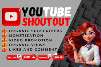 do organic youtube video promotion shoutout to active 5m audience video seo