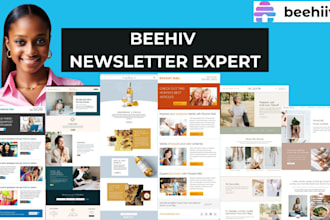 setup beehiiv account beehiiv newsletter template design beehive landing page
