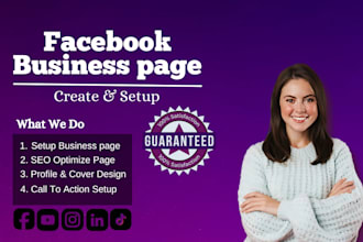 create and setup social media accounts and facebook business page