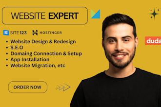 redesign hostinger site123 showit zyro, design duda seo strikingly tilda website