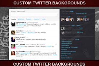 design a custom Twitter background