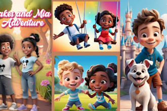 illustrate 3d children story book illustration children book illustration