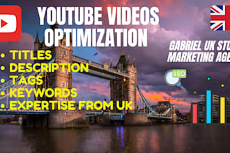 youtube videos SEO optimization for title description tags keywords