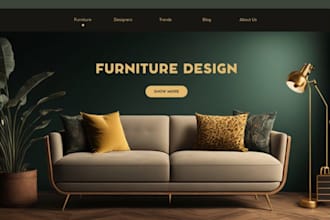 luxurious furniture ecommerce store home decor interior design curtains website
