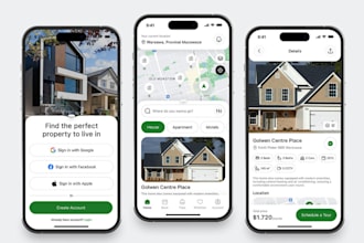 develop robust property finder app realtor app, real estate app