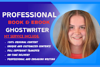 be your ebook writer,  fiction ghostwriter, ghost   book writer romance, erotic