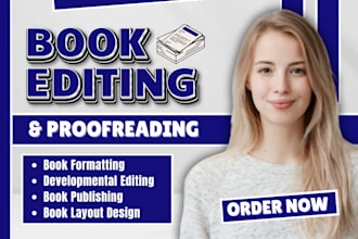 edit fiction poetry book, canva design, word document formatting, typesetting
