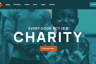 non profit, 501c3, charity, ngo, nonprofit, donation website on wordpress, wix