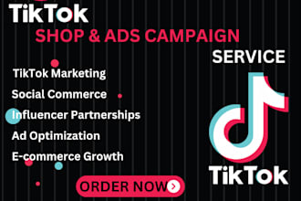 setup USA tiktok shop, run tiktok ads, manage tiktok shop