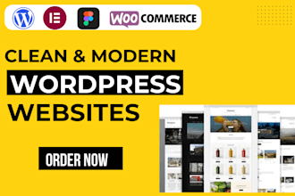 do clean, modern, responsive wordpress website design and development