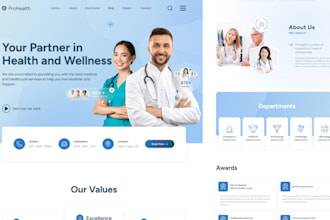 build healthcare website, healthcare staffing agency website, healthcare website