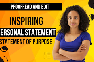edit your personal statement or statement of purpose