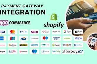 setup shopify payments gateway with stripe, paypal or any payment integration