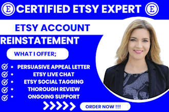 do etsy account creation etsy store setup etsy listing etsy reinstatement