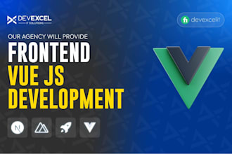 provide frontend vue js development
