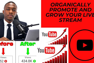 organically promote and grow your live stream