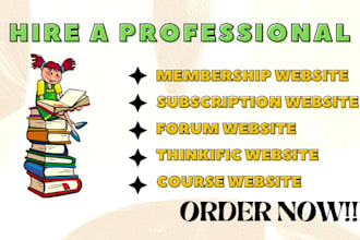 elearning membership subscription forum thinkific online course website