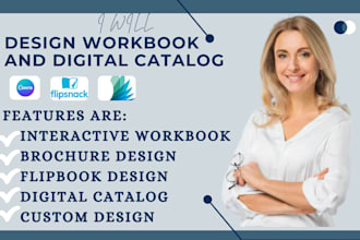 design interactive flipbook, brochure, workbook, worksheet, digital catalog