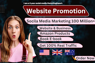 promote your website business amazon product book ebook on social media
