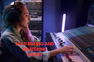 manually mix and mastering your audio vocal,album professionally