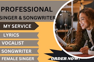 sing a song female pop singer female vocal edm songwriter vocal mixing