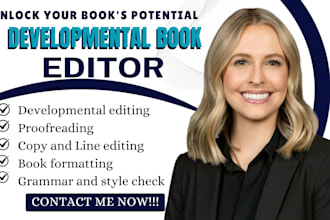 do developmental editing for fiction, memoir, fantasy, proofread thriller, novel