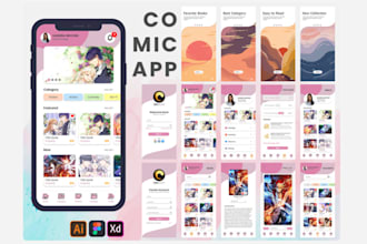 do comic app, manga app, anime webtoon app, kid learning app for android IOS