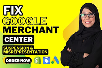 fix google merchant center suspension misrepresentation and fix gmc issues