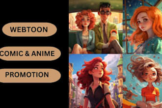 organically promote your webtoon, tapas, manga, webnovel