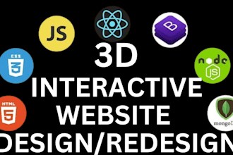 do a 3d interactive website using threejs, r3f and gsap