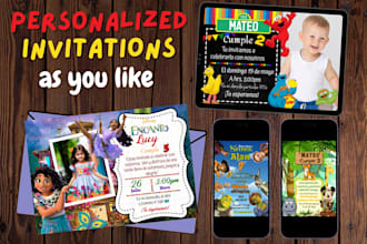 invitaciones personalizadas para cumpleaños