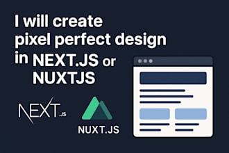 create pixel perfect design in nextjs or nuxtjs