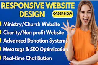 build church website, charity website, ministry website, non profit website