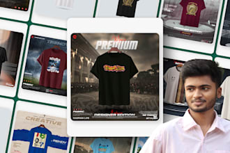 design streetwear t shirt for merch and hoodie clothing social media ads for you