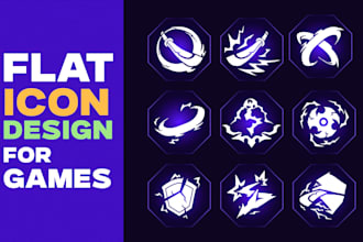 create 2d game icons, skills, abilities, items, rank for your game