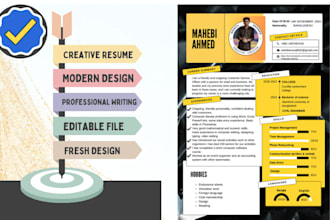 make professional and modern design CV, resume