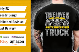 unique graphic t shirt design for merch by amazon and pod
