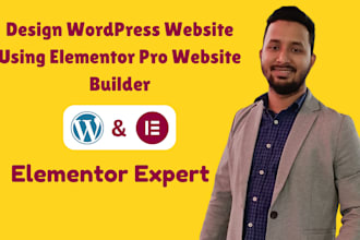 make responsive website and modern website with elementor pro