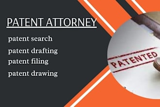 patent search, draft, and file patent applications