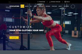 design highly profitable sportswear shopify jersey store golf website