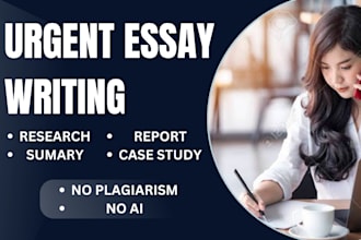 do urgent essay writing as an essay writer
