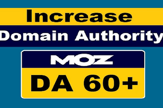 increase domain rating ahrefs DR 70 domain authority moz da tf with SEO backlink