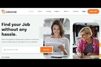 design recruitment job board agency job hiring staffing consultancy website