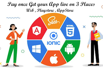 develop mobile app for ios android and web using ionic